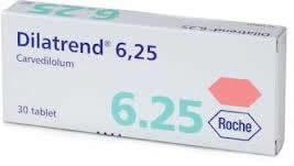 Carvedilol 6.25mg 14Tabs, Dilatrend